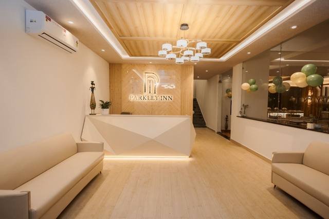 Reception lobby at Parkley Inn Bhimtal